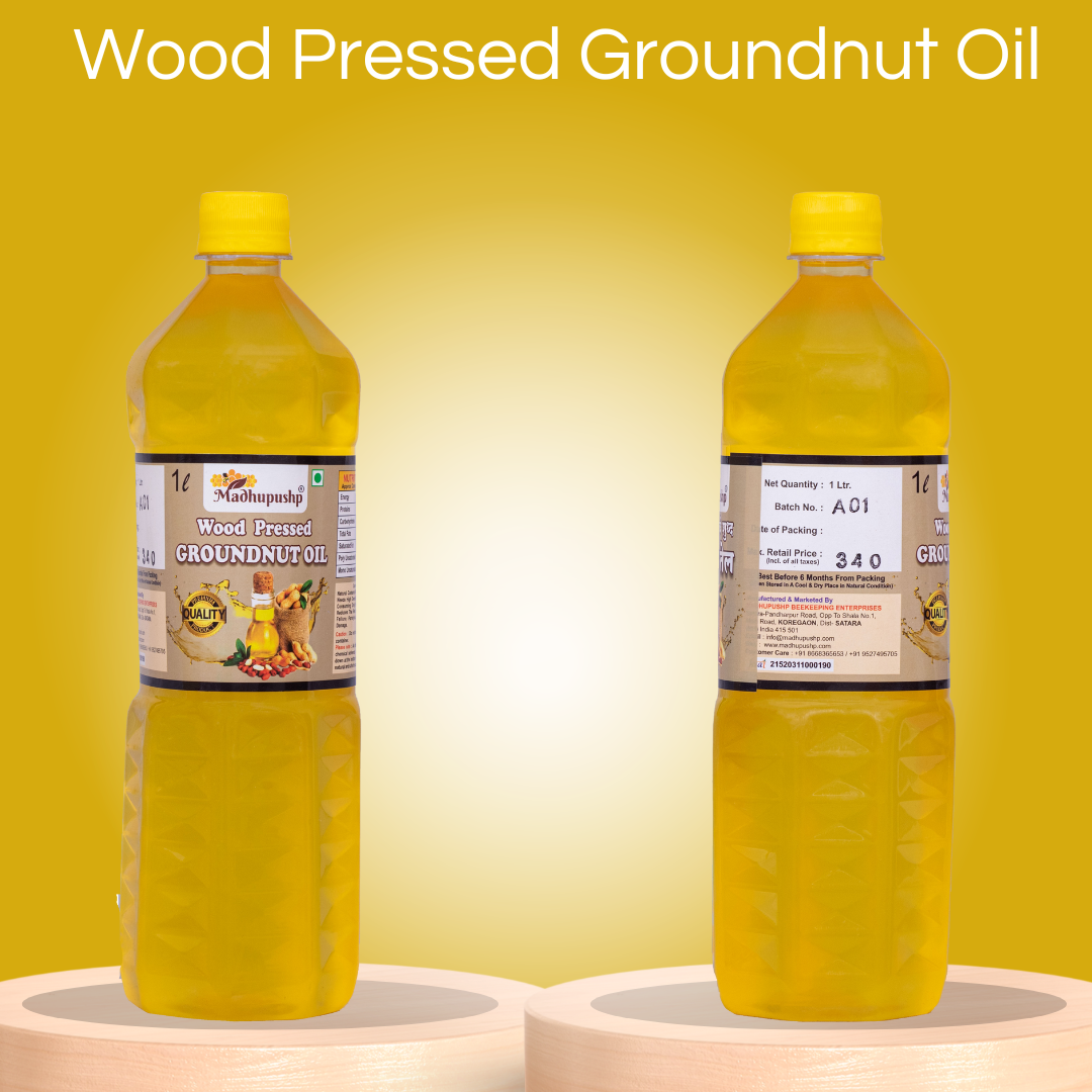 Wood Pressed Groundnut Oil