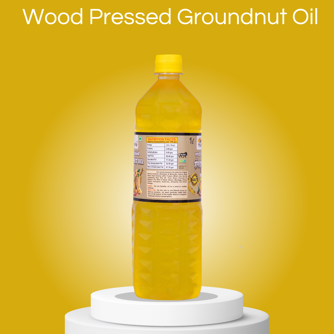 Wood Pressed Groundnut Oil
