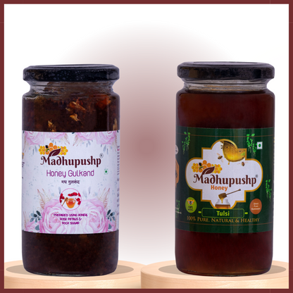 Honey Gulkand & Tulsi Honey