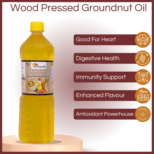 Wood Pressed Groundnut Oil