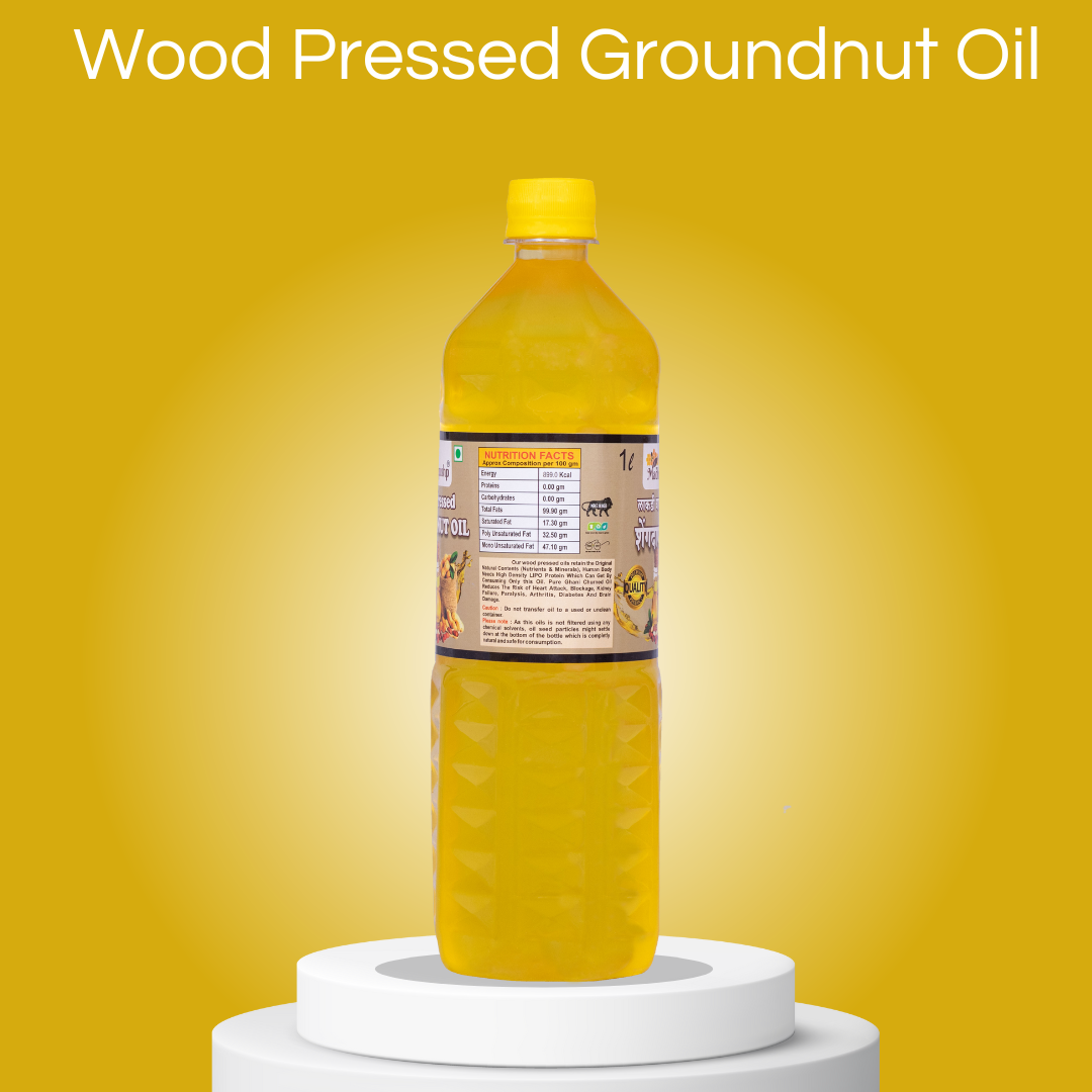 Wood Pressed Groundnut Oil – Madhupushp Honey